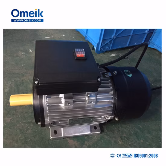 Moteur électrique à courant alternatif 230V à double condensateur, boîtier en aluminium asynchrone monophasé, couple élevé, faible bruit